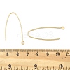 Brass Earring Hooks KK-B134-27G-3