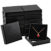 Lichee Textured Cardboard Jewelry Boxes CON-WH0089-100-1