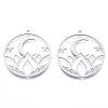 Non-Tarnish 201 Stainless Steel Pendants STAS-N090-LA958-1-2