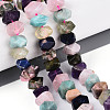 Natural Sodalite & Rhodonite & Prehnite & Amethyst & Rose Quartz & Flower Amazonite & Sunstone Beads Strands G-N358-01A-01-1