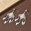 Electroplated Brass Chandelier Earrings EJEW-Z129-17S-2