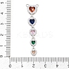 Brass Micro Pave Cubic Zirconia Pendants KK-K418-03A-P-3