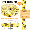 Polyester Bees Printed Grosgrain Ribbons LS-SRIB-WH20020-018C-2