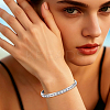 4Pcs 2 Colors C-Shaped 201 Stainless Steel Grooved Cuff Bangles STAS-UN0065-25B-5