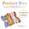 60 Yards 6 Colors Flat Faux Suede Cord LW-TA0001-02-3