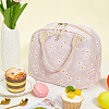 Flower Printed Cotton Foil Lunch Bags AJEW-WH20001-92-4