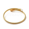304 Stainless Steel Twist Rope Cuff Bangle BJEW-P283-18E-2