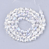 Electroplate Glass Beads Strands EGLA-T013-05M-2