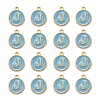 Golden Plated Alloy Enamel Charms ENAM-S118-04J-2