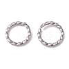 Tarnish Resistant 304 Stainless Steel Open Jump Rings X-STAS-F191-12P-B-2