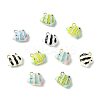 12Pcs 6 Colors Alloy Enamel Charms ENAM-CJ0007-49-8