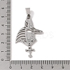 Non-Tarnish 201 Stainless Steel Pendants STAS-A094-06P-3