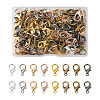 120Pcs 8 Colors Zinc Alloy Lobster Claw Clasps FIND-BT0001-22-1