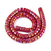 AB Color Plated Opaque Glass Beads Strands LS-GLAA-T026-4x8mm-P03-2