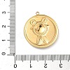 304 Stainless Steel Epoxy Resin with Natural Shell and Sequins Inside Pendants STAS-L026-17G-F04-3