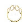 304 Stainless Steel Oval Adjustable Rings for Women RJEW-Z045-01G-01-3