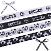 4 Rolls 4 Styles Polyester Sport Ball Printed Grosgrain Ribbon OCOR-GF0004-31B-1