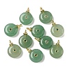 Natural Green Aventurine Pendants G-H328-08G-A06-1