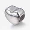 Tarnish Resistant 304 Stainless Steel European Beads STAS-E144-302P-2