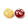 Transparent Glass Enamel Beads LAMP-S079-01-2