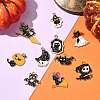 10Pcs 10 Styles Halloween Alloy Enamel Pendants ENAM-FS0003-83-7