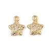 Brass Micro Pave Cubic Zirconia Pendants KK-D106-13G-1