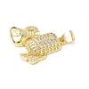 Micro Pave Clear Cubic Zirconia Pendants KK-L253-13G-03-2