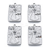 Non-Tarnish 304 Stainless Steel Pendants LS-STAS-N098-212P-2