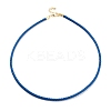 Braided Round Imitation Leather Bracelets Making BJEW-H610-01G-15-1