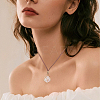 6Pcs 3 Styles Crystal Holder Cage Necklace MAK-SC0001-41G-5
