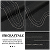3 Styles 304 Stainless Steel Curb Chains CHS-UN0001-24-5