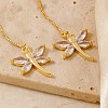 Elegant 3D Dragonfly Ear Thread ZC2846-1