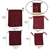 30Pcs Rectangle Velvet Pouches TP-FS0001-02B-4