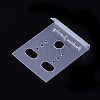 Plastic Earring Display Card EDIS-Q043-01-3