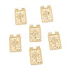 Brass Micro Pave Cubic Zirconia Pendant ZIRC-P089-03G-1