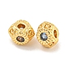 Brass Micro Pave Clear Cubic Zirconia Beads KK-P275-29G-1