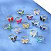 Brass Micro Pave Cubic Zirconia Finger Rings GL-CBA65A8-01G-1
