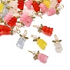 50Pcs 5 Colors ABS Plastic Imitation Pearl Pendants PALLOY-JF03909-3
