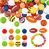 68Pcs 14 Styles Food Grade Eco-Friendly Silicone Beads SIL-GA0001-24A-1