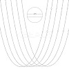 304 Stainless Steel Cable Chain Necklaces PH-NJEW-E122-11P-4