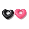 Spray Painted Alloy European Beads X-PALLOY-M215-02-2
