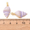 Brass Enamel Pendants KK-CBA8606-01G-02-3