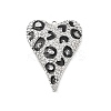 Brass Micro Pave Clear Cubic Zirconia Pendants KK-L228-43B-P-1