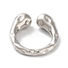 Rack Plating Brass Cuff Rings RJEW-D025-05P-3