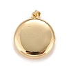 Brass Micro Pave Cubic Zirconia Locket Pendants KK-A161-53G-2