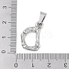Non-Tarnish 304 Stainless Steel Pendants STAS-F235-01P-D-3