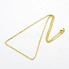 Unisex 304 Stainless Steel Box Chain Necklaces STAS-O037-70G-2