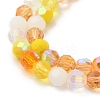 Electroplate Glass Beads Strands EGLA-P048-A07-3