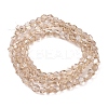 Electroplate Glass Beads Strands EGLA-L018-C-PL01-3