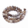 Natural Weathered Agate Beads Strands G-S259-05G-8mm-2
